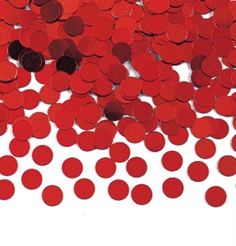 Metallic Red Party Confetti