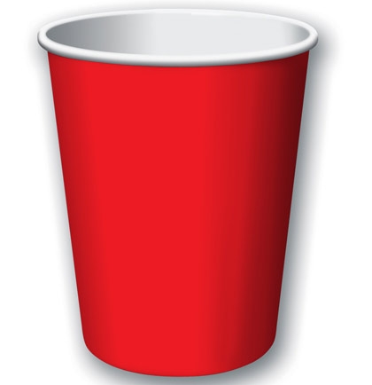 red paper cups