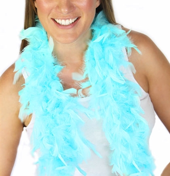 Fluffy Feather Boa: Light Aqua Blue