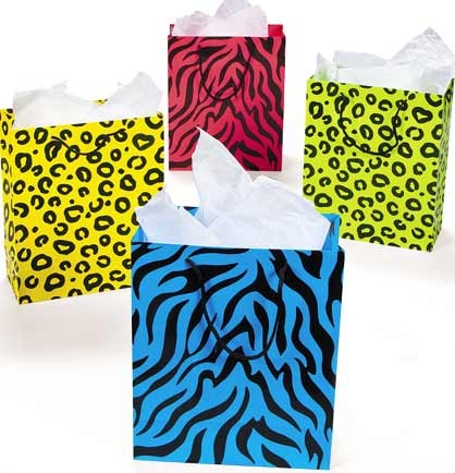 Animal print best sale gift bag