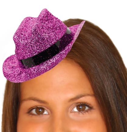 pink sparkle cowboy hat