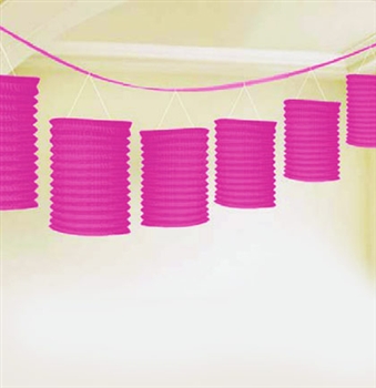 Pink Lantern Garland