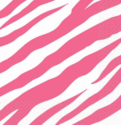 Pink Zebra Print Party Supplies