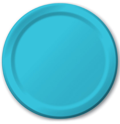 turquoise paper plates