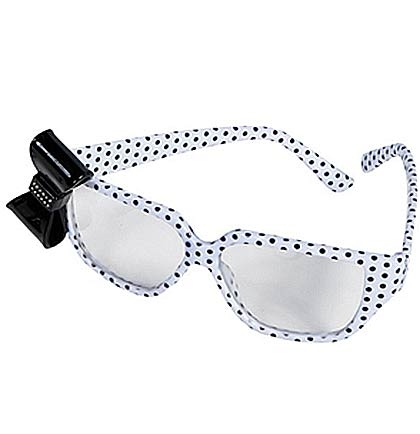 Black and white polka sales dot sunglasses