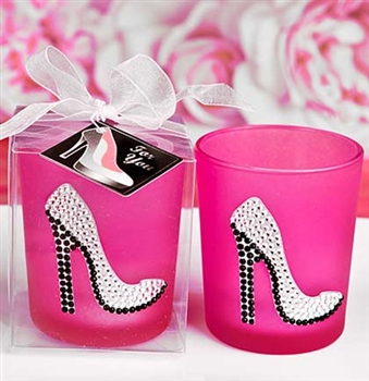 Pink Stiletto Candle